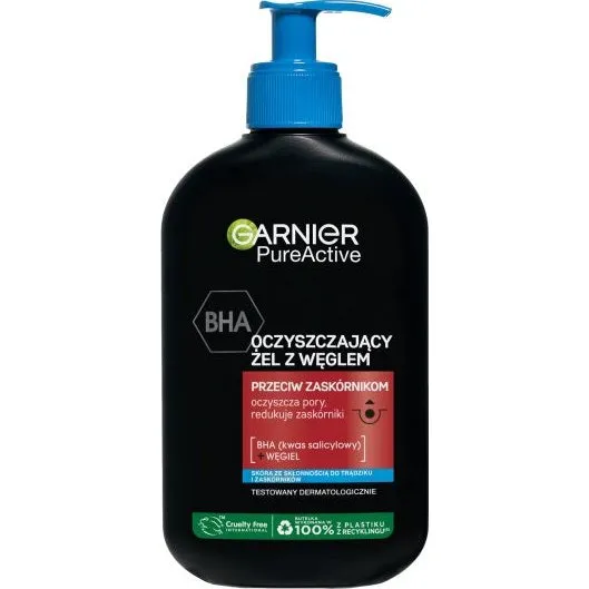 Garnier Pure Active żel oczyszczający z BHA i węglem 250ml