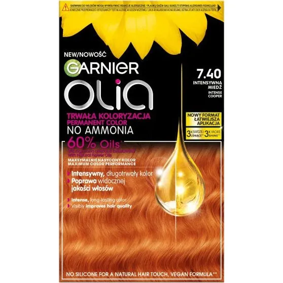 Garnier Olia 7.40 Intensywna Miedź - Farba do włosów
