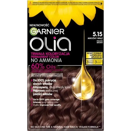 Garnier Olia farba do włosów 5.15 Mroźny Brąz