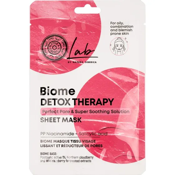 Natura Siberica Lab Biome Detox Therapy Maska w płachcie 25g