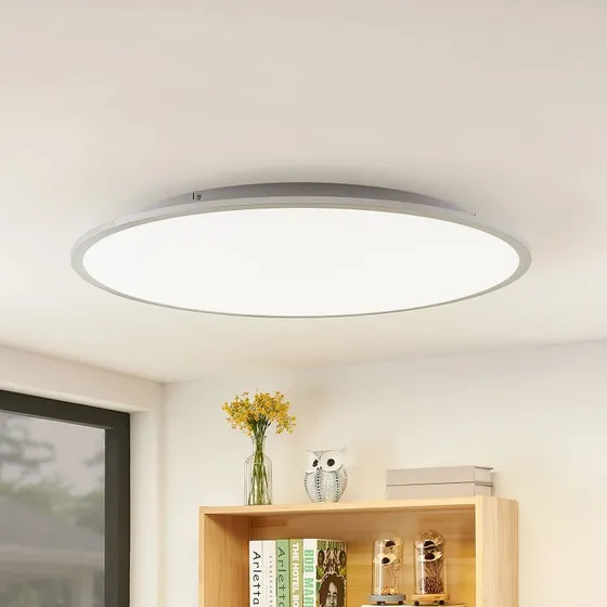 Lindby Narima LED Lampa Sufitowa 4000K Ø80 White/Silver