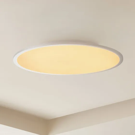 Lampa sufitowa LED Narima Lindby, Ø 60 cm, srebrna
