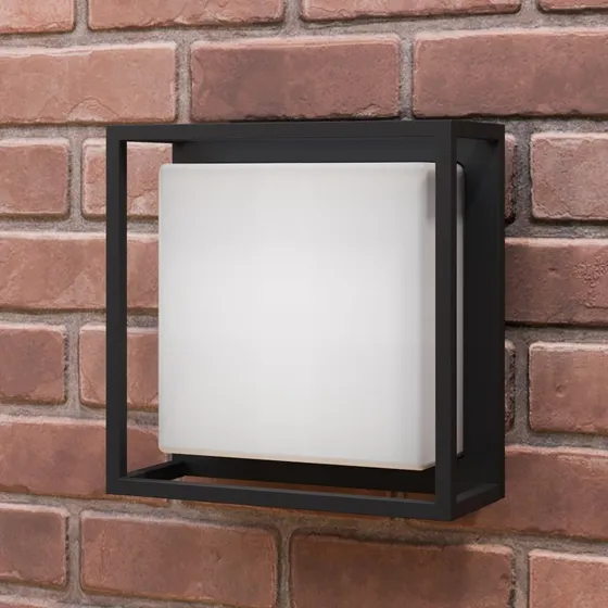 Lucande Kinkiet zewnętrzny LED Ilirian, antracyt, aluminium, 25 cm