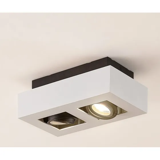 Vince 2 Lampa Sufitowa Arcchio White/Black 25 cm GU10
