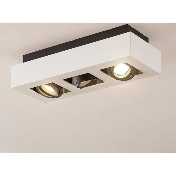 Vince 3 Lampa Sufitowa Arcchio - Biała, 3-punktowa, 36 cm