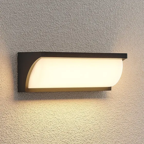 Lucande Aune LED Kinkiet Zewnętrzny Anthracite