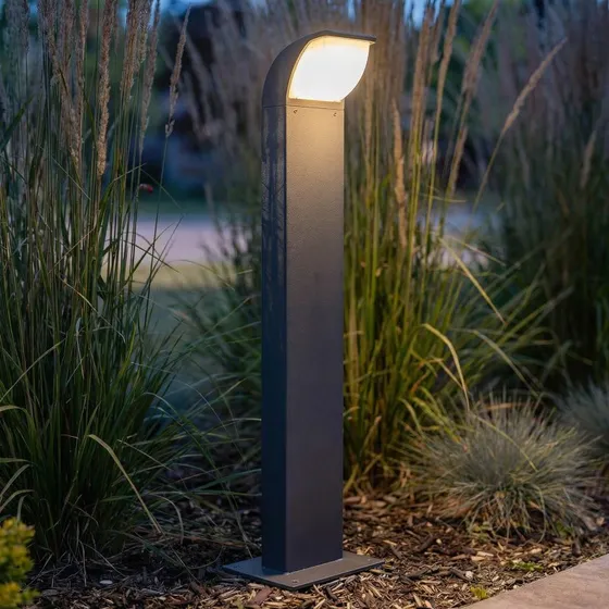 Lucande Lampa Ogrodowa Tinna LED H60 Anthracite 60cm