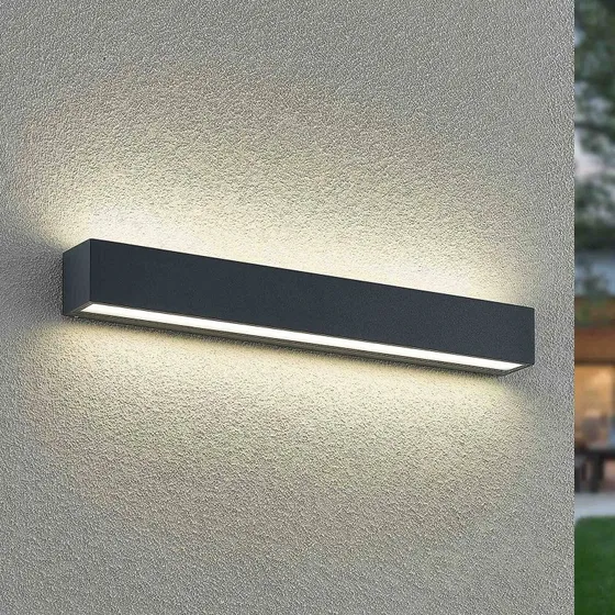 Arcchio Lengo Kinkiet LED CCT, 50 cm, Antracyt