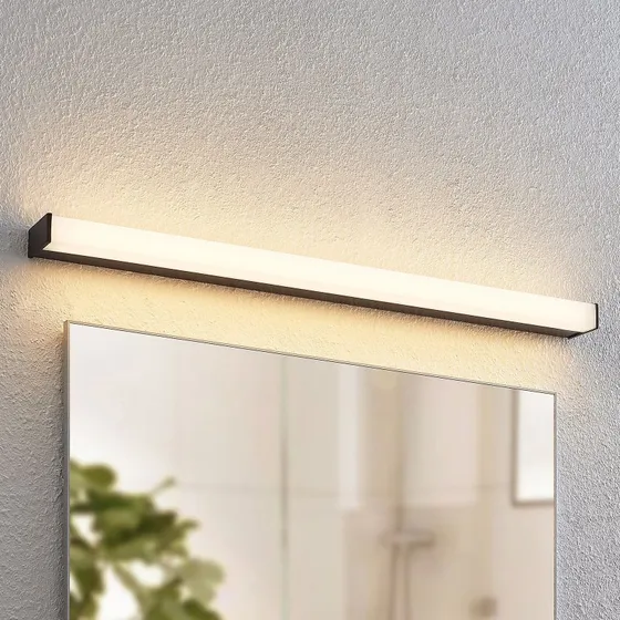 Lindby Ulisan LED Kinkiet Łazienkowy IP44 89 cm Czarny/Biały