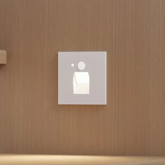 Arcchio Neru Square LED Lampa Wpuszczana z Czujnikiem Ruchu, Biała
