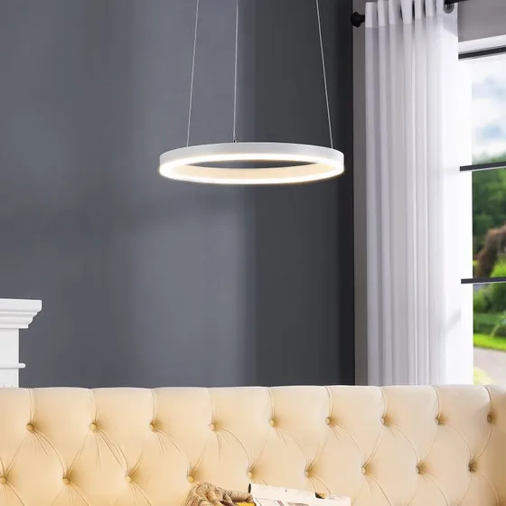 Arcchio Albiona Lampa wisząca LED Ø40 cm, biała
