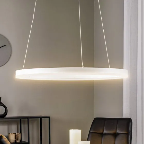 Arcchio Albiona Lampa Wisząca LED Ø60 cm, Biała