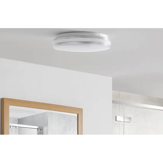 Sinovu Arcchio Lampa Sufitowa LED Ø34 Chrome/Opal