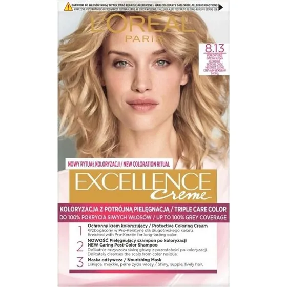 L'Oreal Paris Excellence Creme farba do włosów 8.13 Perłowy Beż