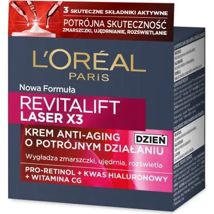 L'Oreal Paris Revitalift Laser X3 Krem Anti-Aging na dzień 50ml