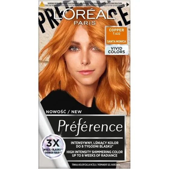 L'Oreal Paris Preference Vivid Colors 7.432 Cooper
