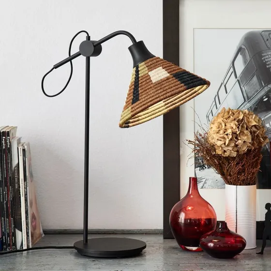 Forestier Parrot lampa stołowa, brązowa