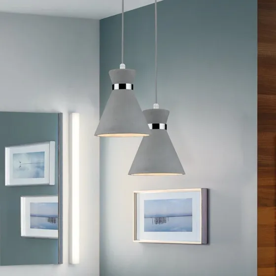 Lampa wisząca Paulmann Verve betonowa, Ø 20 cm, IP44