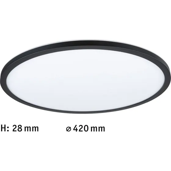 Paulmann Atria Shine LED Lampa Sufitowa 3-Step Dim. Black Ø42cm