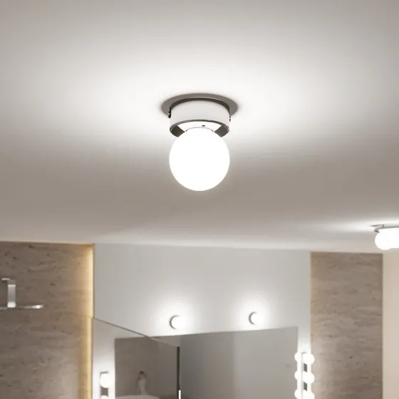 Paulmann Gove Lampa sufitowa IP44 Chrom/Satyna G9