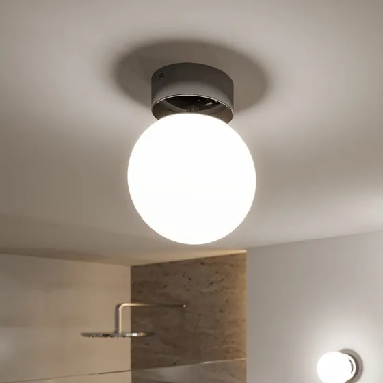 Paulmann Gove LED Lampa sufitowa IP44 chrom/satyna Ø12