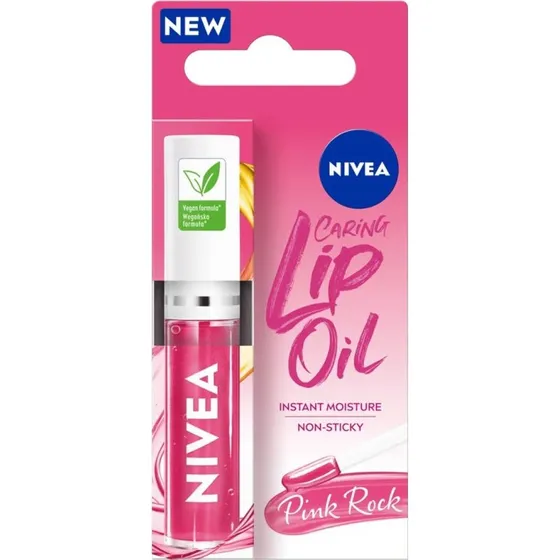 Nivea Caring Lip Oil Pink Rock 5.5ml