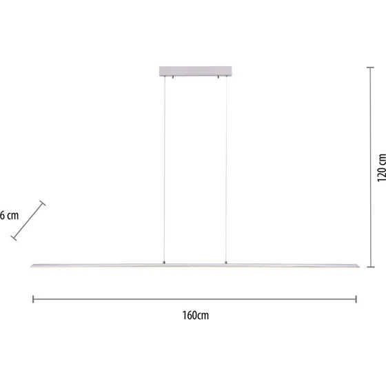 PURE Lite Żyrandol LED Diamond, 160 cm, CCT, ściemniany