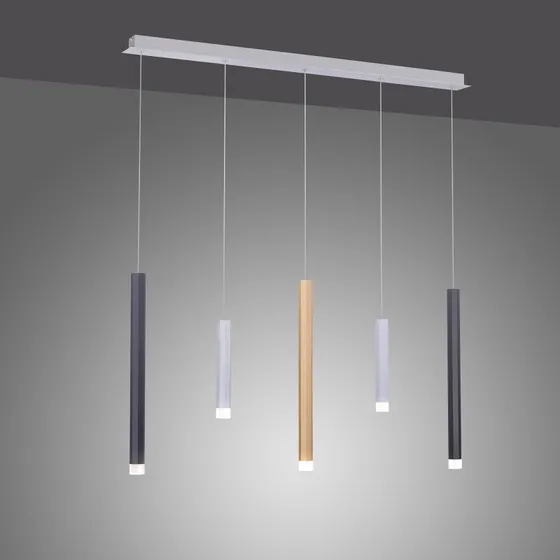 Lampa wisząca LED PURE Gemin – nowoczesna, 5-punktowa