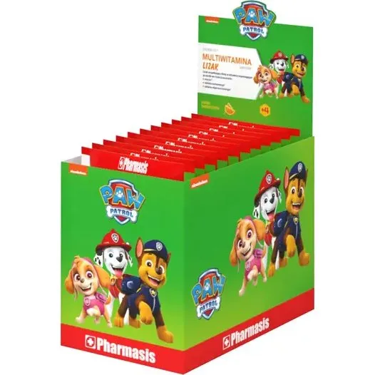 Pharmasis Lizak Multiwitamina Psi Patrol Pomaraczowy, 1 szt