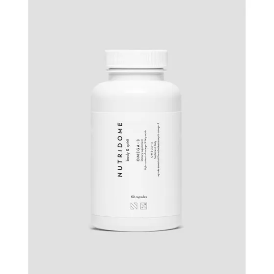 Nutridome Omega-3 660 mg EPA + 440 mg DHA, 60 kapsuek