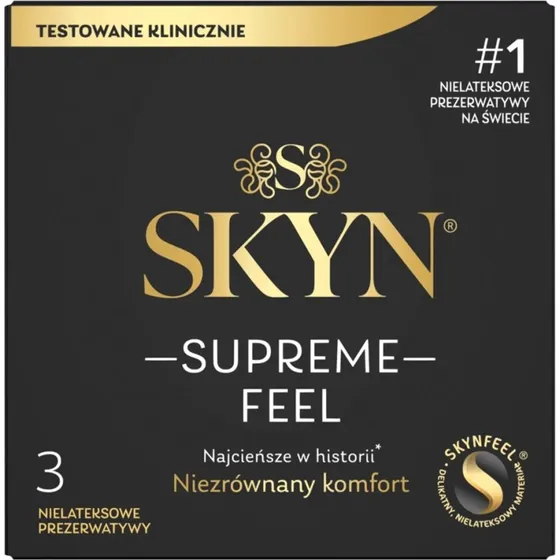 SKYN Supreme Feel cienkie nielateksowe prezerwatywy, 3 szt.