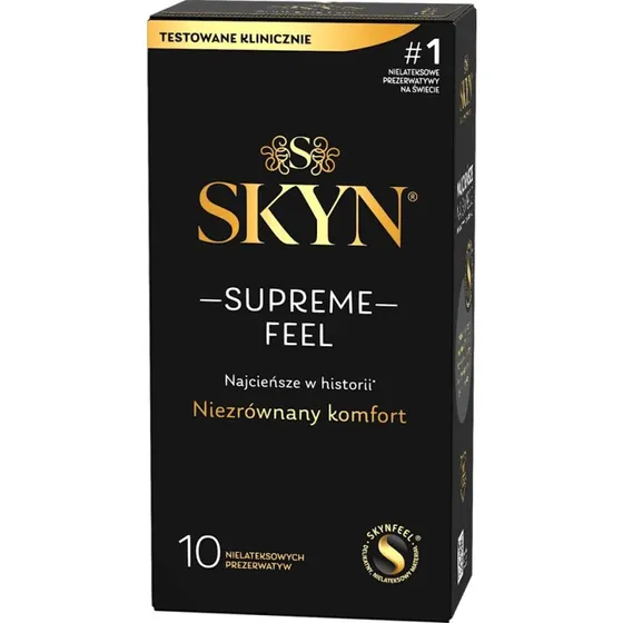 SKYN Supreme Feel cienkie nielatektowe prezerwatywy 10 szt.