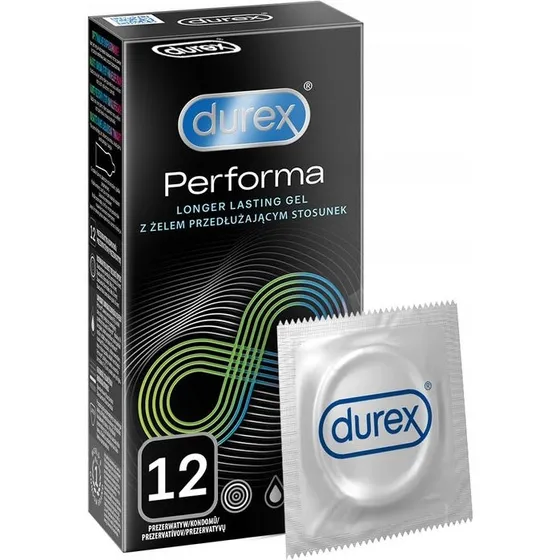 Durex Performa prezerwatywy opóźniające wytrysk, 12 szt.