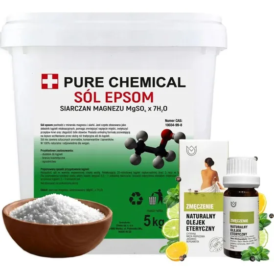 Epsom Siarczan Magnezu 5kg bez dodatkw