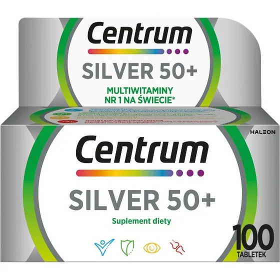 Centrum Silver 50+ Multiwitaminy, 100 tabletek