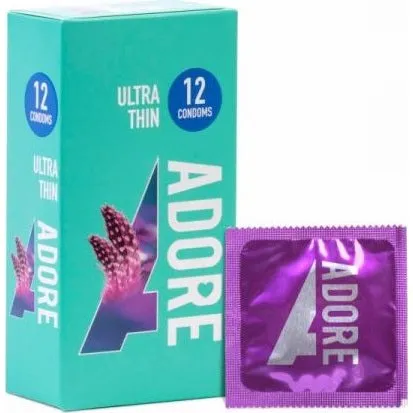 Adore Ultra Thin prezerwatywy ultra cienkie, 12 szt.