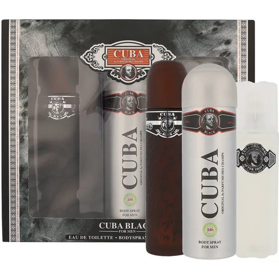 Cuba Original Cuba Black Zestaw: Woda, Dezodorant, Woda po goleniu