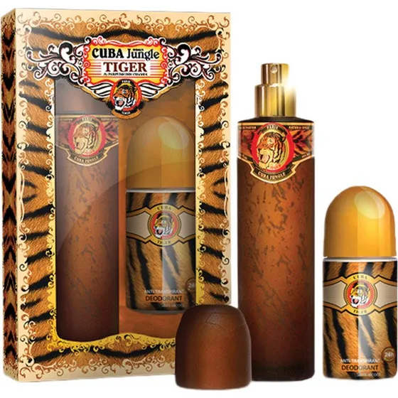 Cuba Original Cuba Jungle Tiger Zestaw: Perfumy 100ml + Dezodorant 50ml