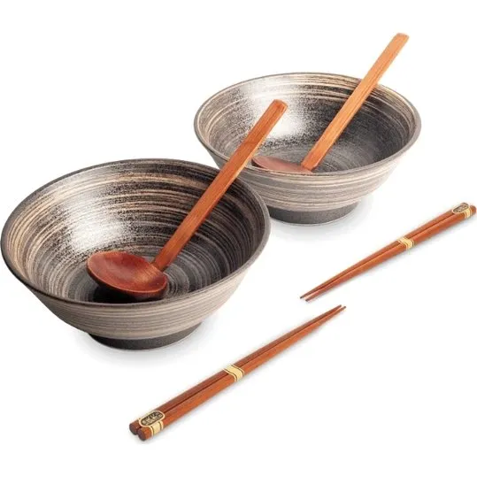 Edo Japan Zestaw misek Uzu brzowy 6 szt.