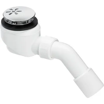 Domoplex Syfon Brodzikowy 75x50, Chrom, Czyszczenie Od Gry