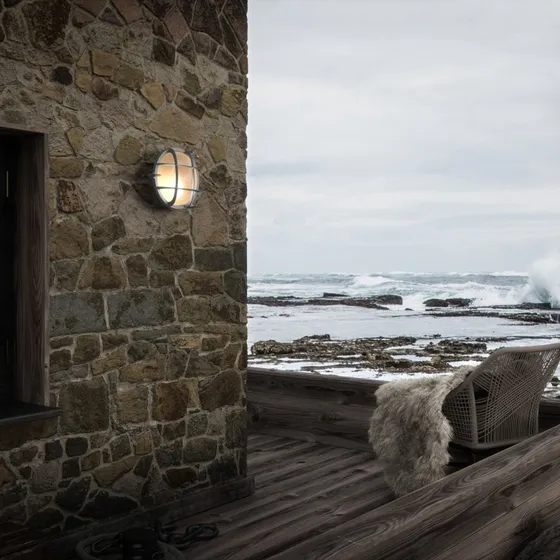 Nordlux Polperro Lampa Ścienna Nikiel - Styl Marynistyczny