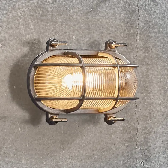Nordlux Lampa ścienna Helford Nickel - morski styl