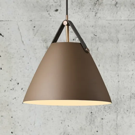 Nordlux Lampa wisząca Strap 27 cm beżowa