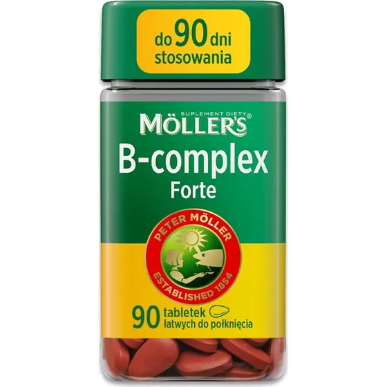 Möller's B-complex Forte suplement diety, 90 tabletek