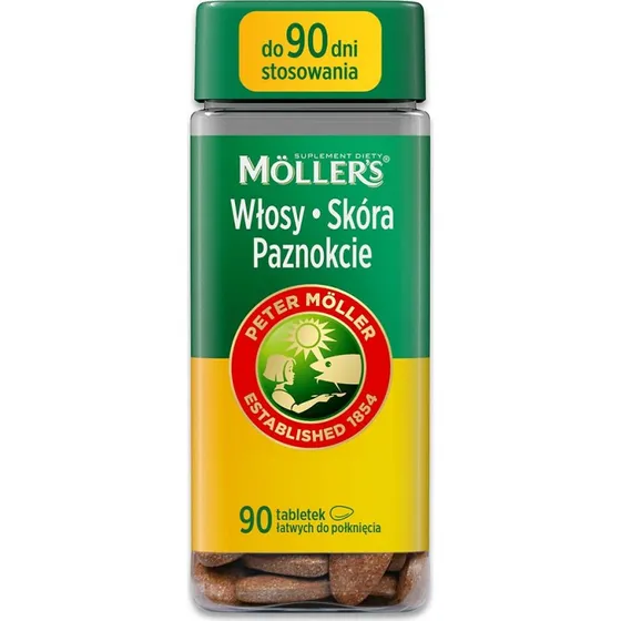 Möller's Włosy Skóra Paznokcie suplement diety 90 tabletek