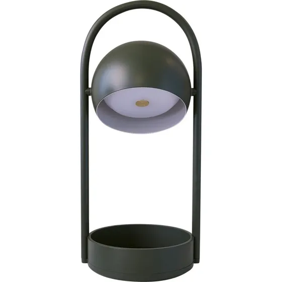 FRANDSEN Ball Portable - Lampa stołowa LED, oliwkowo-zielona