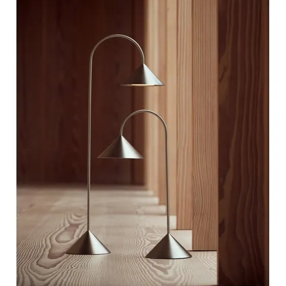 FRANDSEN Grasp Lampa stojąca LED z akumulatorem, stal nierdzewna, 72 cm