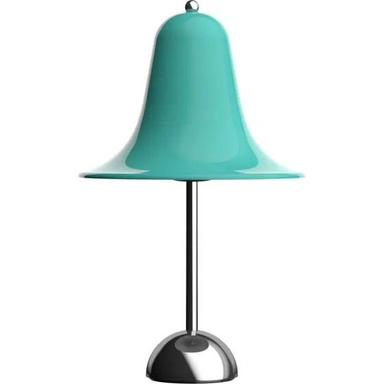 Lampa stołowa Verpan Pantop, jasnoniebiesko-zielona, 23 cm