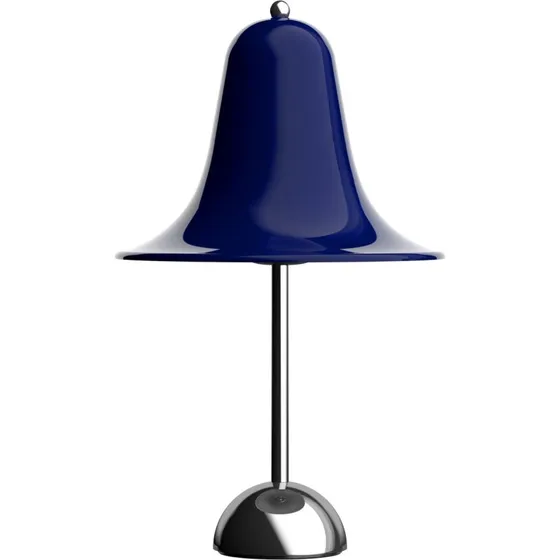 Lampa stołowa Verpan Pantop, niebieska, metalowa, 23 cm