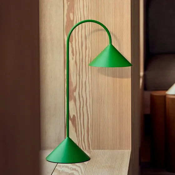FRANDSEN Lampa stołowa LED Grasp, zielona, 47 cm